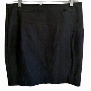 Express Gray‎ Pencil Skirt 6 Stretch Career Casual Lightweight Zip Office Siren